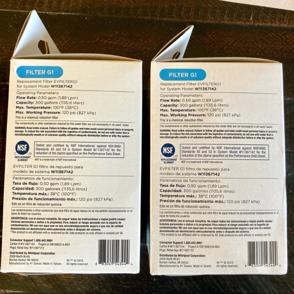 2 Ice & Water Filters Everydrop Value Refrigerator Filter G1 New Old Stock - Picture 4 of 11